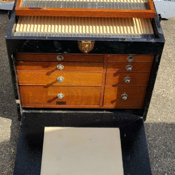 Vintage Gertsner & Sons National Cabinet Co. Machinist Travel Dental Tool Chest - Picture 5 of 10